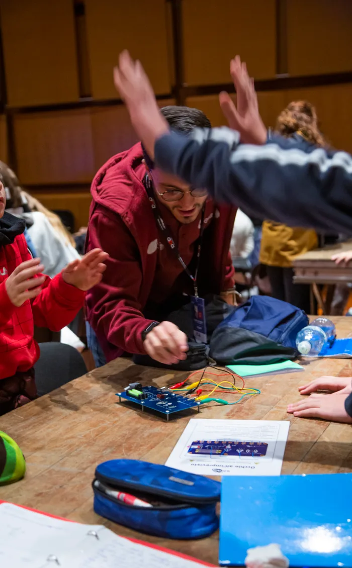 Hands-on Arduino rover lab with students